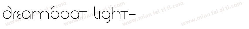 Dreamboat Light字体转换